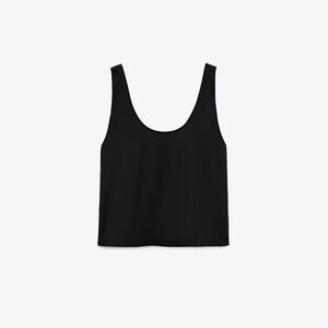 Zara satin effect tank
